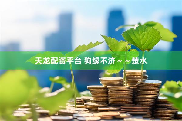 天龙配资平台 狗缘不济～～楚水