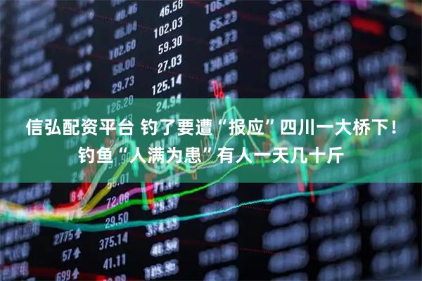 信弘配资平台 钓了要遭“报应”四川一大桥下！钓鱼“人满为患”有人一天几十斤
