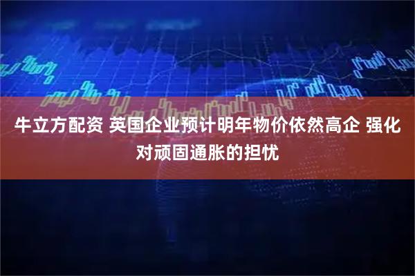 牛立方配资 英国企业预计明年物价依然高企 强化对顽固通胀的担忧