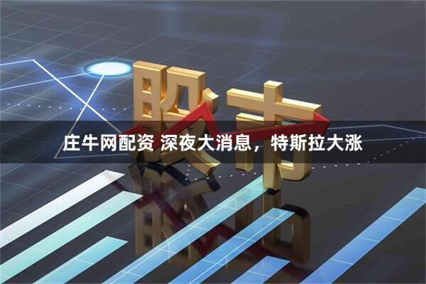 庄牛网配资 深夜大消息，特斯拉大涨