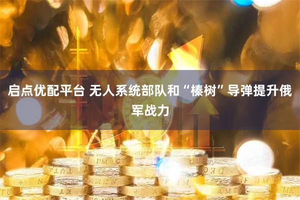 启点优配平台 无人系统部队和“榛树”导弹提升俄军战力